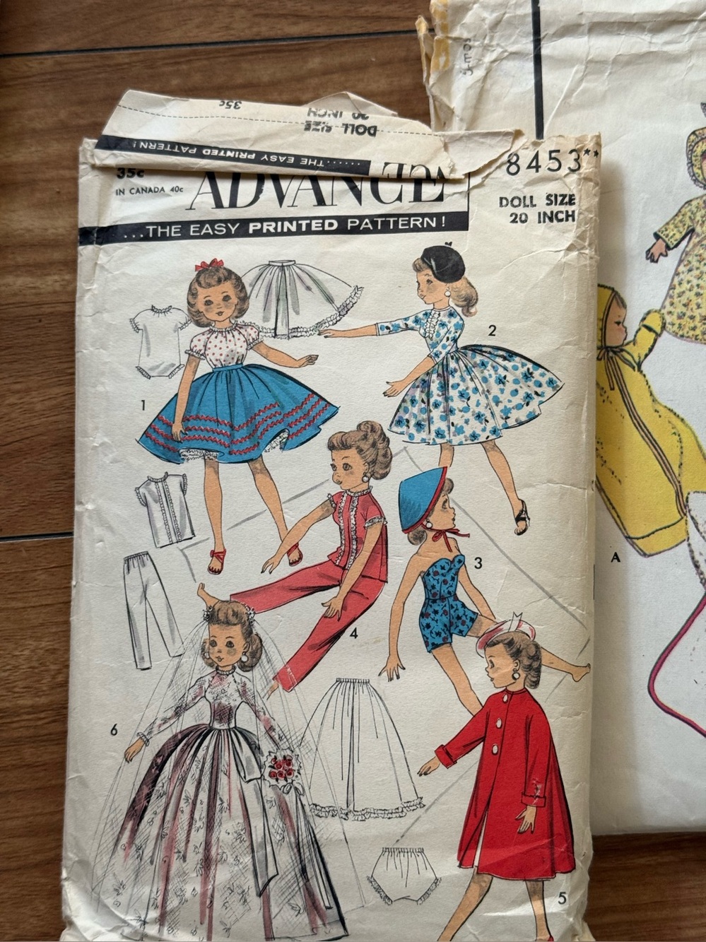 Lot 10 Vintage Sewing Patterns Simplicity McCall's Butterick Crafts Doll As IS